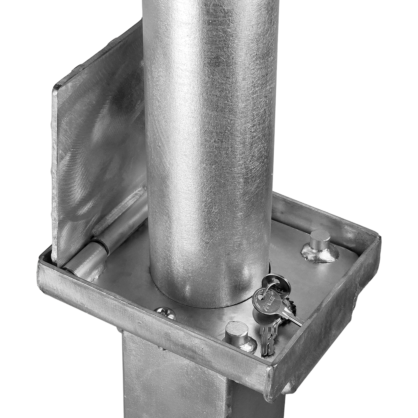 Telescopic Galvanised Steel Bollard – Retractable Security Post for Driveways and Car Parks