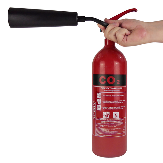 iCan 2kg CO2 Fire Extinguisher - UK Law Compliant - Safety First for Electrical Fires