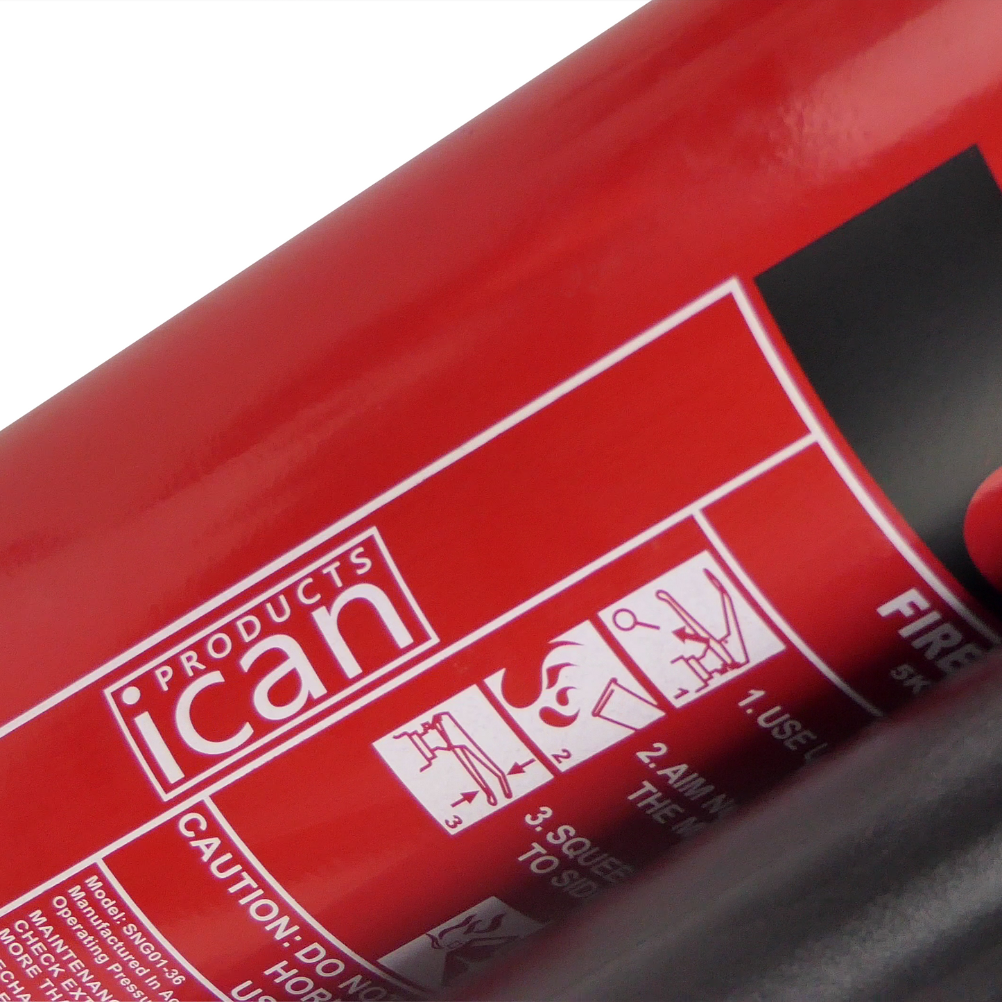 iCan 5kg CO2 Fire Extinguisher - Legal Standard - Heavy-Duty Protection for Industrial Spaces