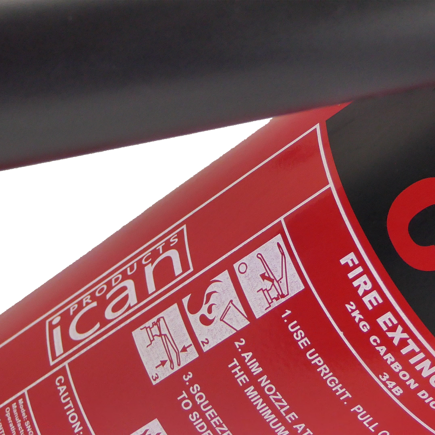 iCan 5kg CO2 Fire Extinguisher - Legal Standard - Heavy-Duty Protection for Industrial Spaces
