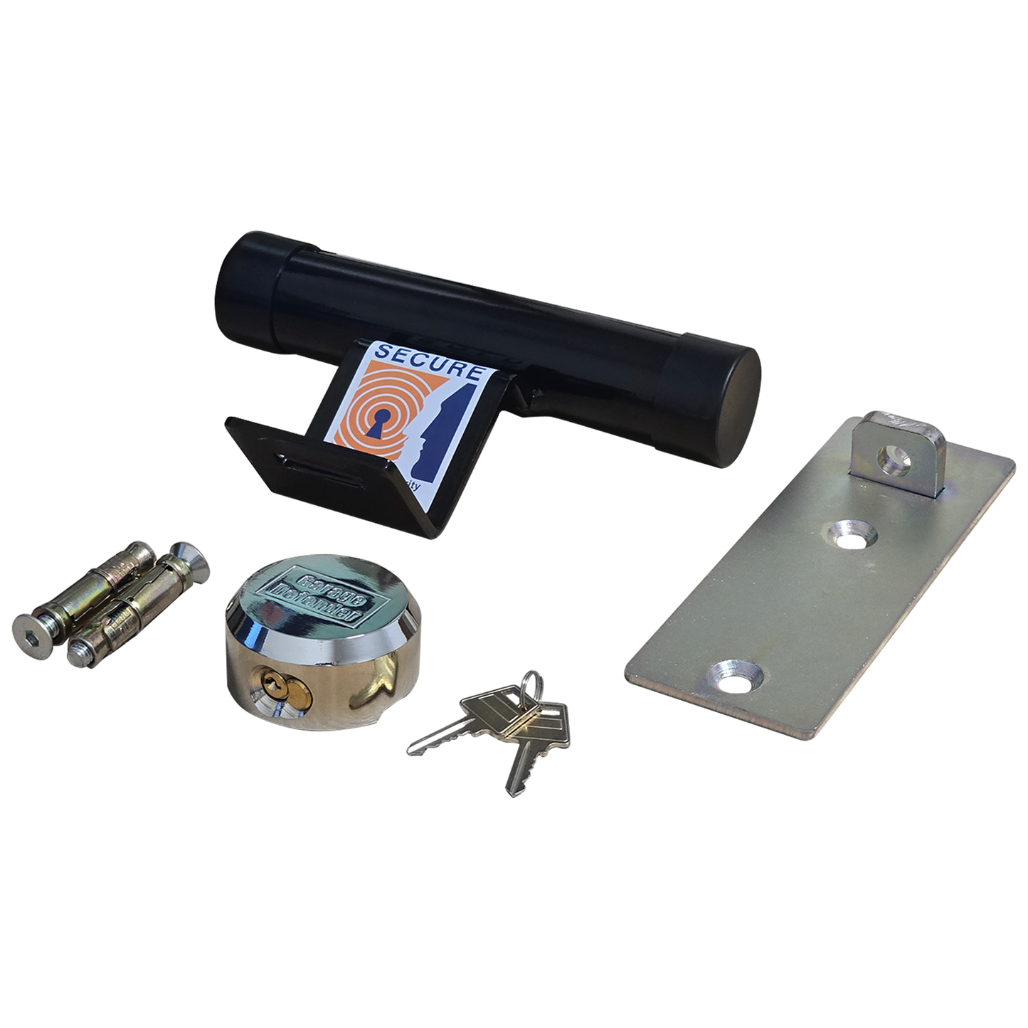 iCan Products MA20 Motion Sensor Alarm & Garage Defender Master Bundle, 130dB Wireless Security Alarm with Flashing Lights and Heavy-Duty Garage Padlock, Complete Security Solution for Garages