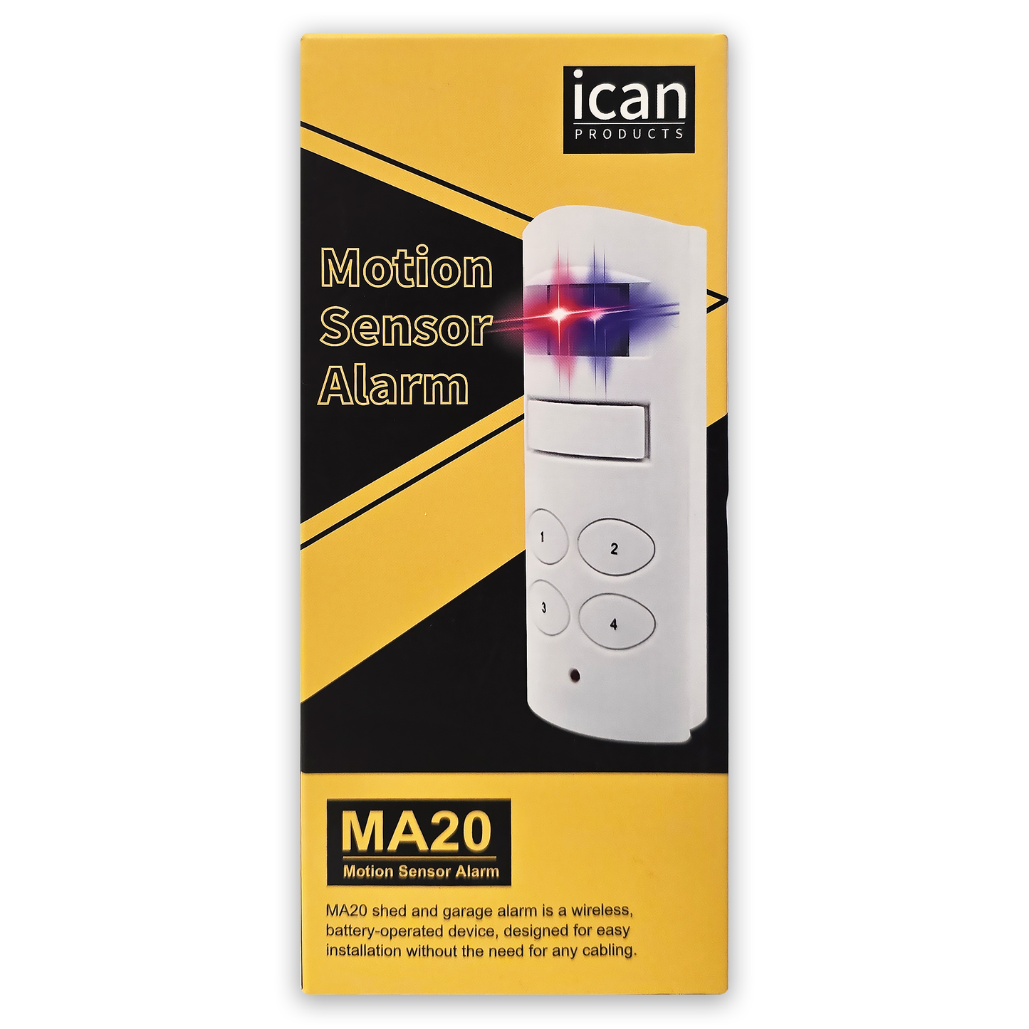 Shed and Garage Alarm, Free-Standing or Wall-Mounted Wireless Alarm