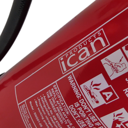 iCan 9kg Powder Fire Extinguisher - High-Capacity - Proactive Fire Safety for Large Spaces