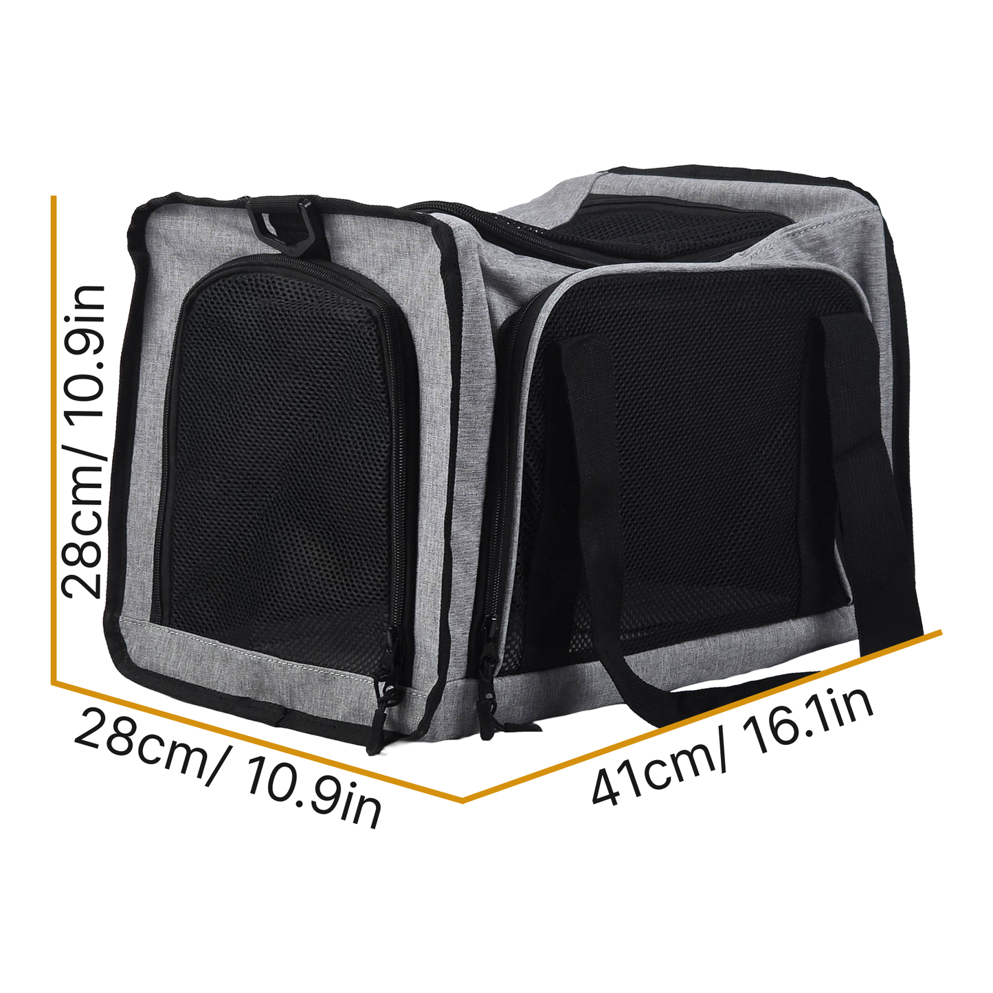 iCan Classic Pet Carrier – Light Grey Canvas Soft-Sided Carrier