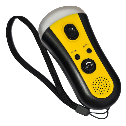 Wind-Up Multi-Function Flashlight with Built-In FM Radio