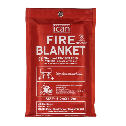 iCan Products Softcase BSI Kitemarked Fire Blanket 1.2m x 1.2m