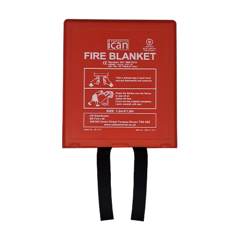 iCan Products Hardcase BSI Kitemarked Fire Blanket 1.2m x 1.2m