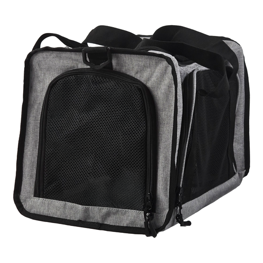 iCan Classic Pet Carrier – Light Grey Canvas Soft-Sided Carrier