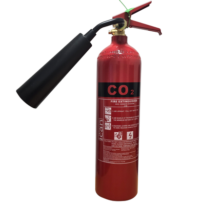 iCan Products 2kg CO₂ Fire Extinguisher with Aluminium Body - SD Fire Alarms