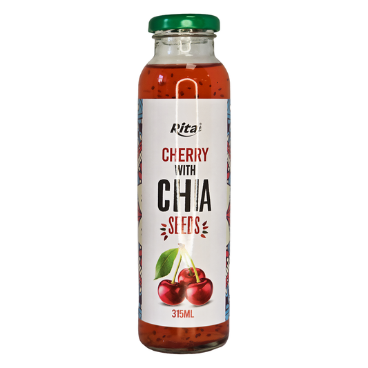 iCan Products Rita Chia Seed Drink 315ml Glass Bottles x24