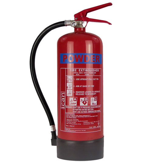 iCan 6kg Powder Fire Extinguisher - Wall Mount - Industrial-Grade Defense for Diverse Fires